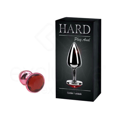 Foto 20 do produto Plug Anal Cônico em Metal Polido com Joia em sua Base - Tamanho P | Hard | 5,3 x 2,6 cm | Disponível em 22 Cores