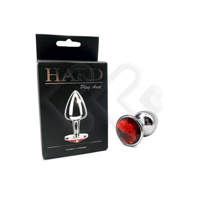 Foto 66 do produto Plug Anal Cônico em Metal Polido com Joia em sua Base - Tamanho P | Hard | 5,3 x 2,6 cm | Disponível em 22 Cores