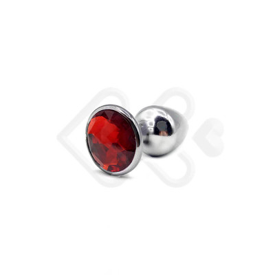 Foto 67 do produto Plug Anal Cônico em Metal Polido com Joia em sua Base - Tamanho P | Hard | 5,3 x 2,6 cm | Disponível em 22 Cores