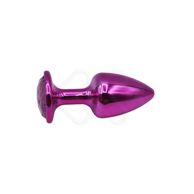 Foto 9 do produto Plug Anal Cônico em Metal Polido com Joia em sua Base - Tamanho P | Hard | 5,3 x 2,6 cm | Disponível em 22 Cores