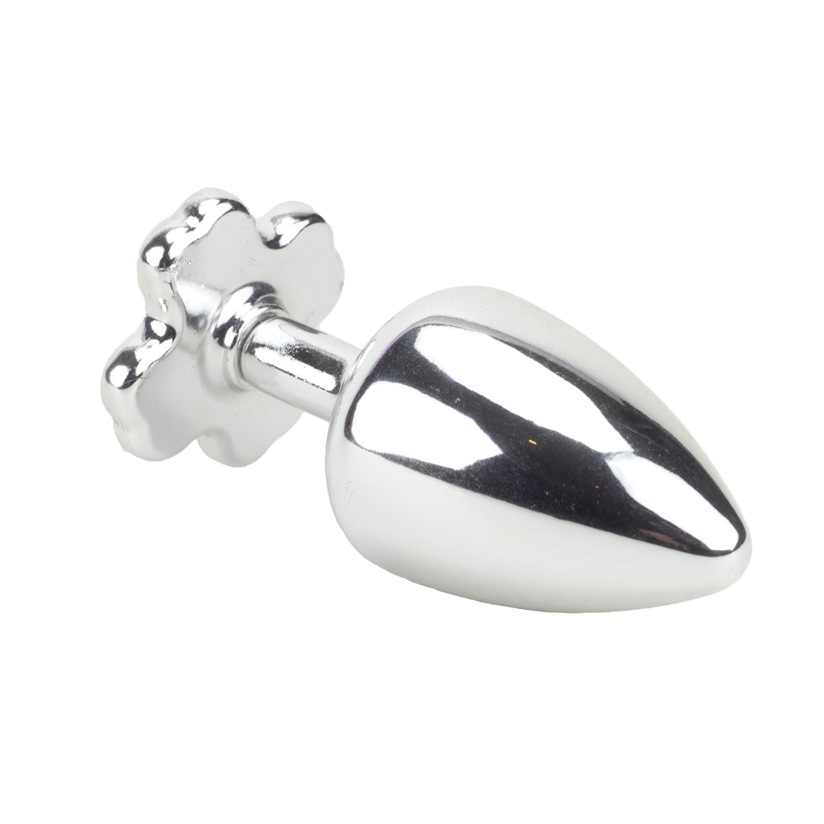 Plug Anal "M" em Metal com Joias na Base em Formato de Trevo - Hard | 6,7 x 3,2 cm | Disponível em 7 Cores - 3