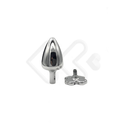 Foto 26 do produto Plug Anal "M" em Metal com Joias na Base em Formato de Trevo - Hard - 6,7 x 3,2 cm | Disponível em 7 Cores