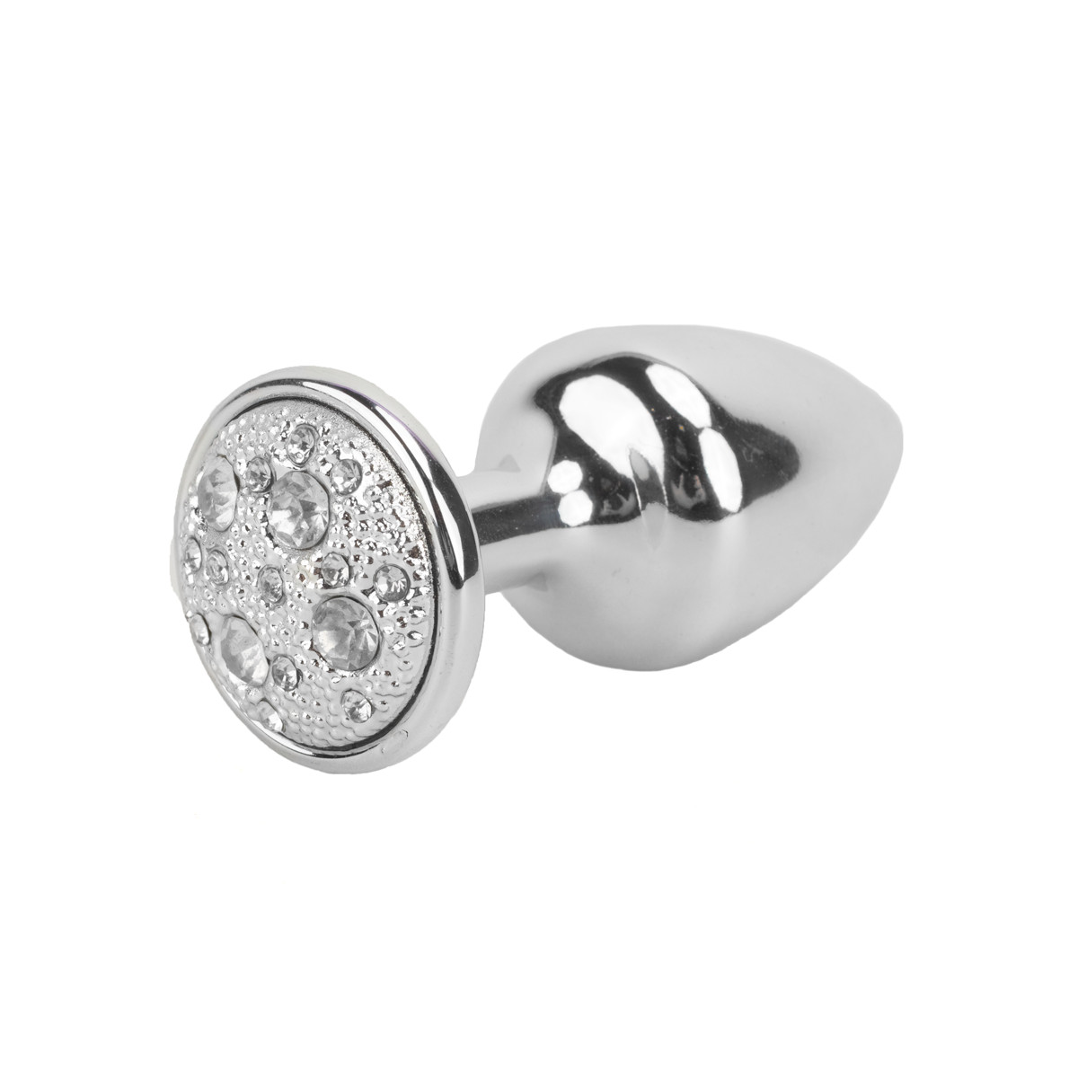 Plug Anal ''P'' em Metal com Formato Cônico e Detalhes de Joias Cravejado - Hard | 5,4 x 2,6 cm | Disponível em 6 Cores - 6