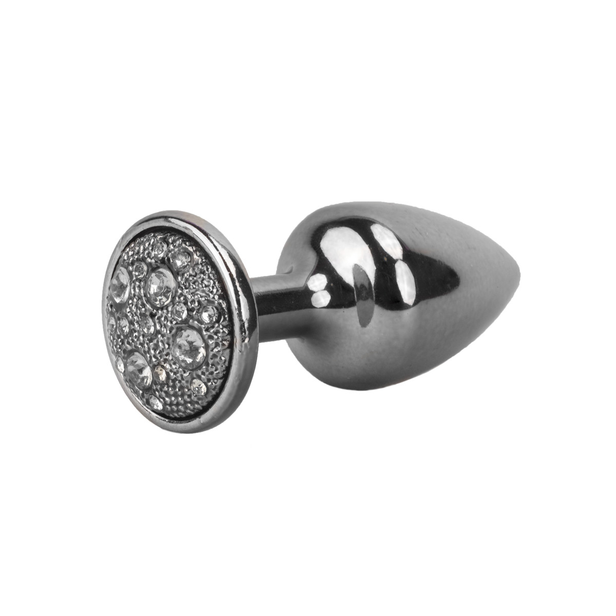 Plug Anal ''P'' em Metal com Formato Cônico e Detalhes de Joias Cravejado - Hard | 5,4 x 2,6 cm | Disponível em 6 Cores - 26