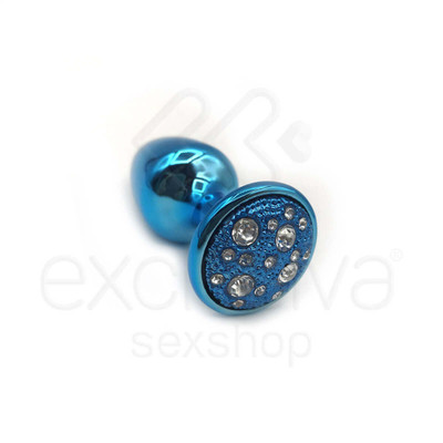 Foto 11 do produto Plug Anal ''P'' em Metal com Formato Cônico e Detalhes de Joias Cravejado - Hard | 5,4 x 2,6 cm | Disponível em 6 Cores