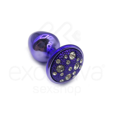 Foto 23 do produto Plug Anal ''P'' em Metal com Formato Cônico e Detalhes de Joias Cravejado - Hard | 5,4 x 2,6 cm | Disponível em 6 Cores