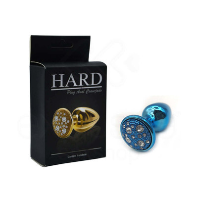 Foto 9 do produto Plug Anal ''P'' em Metal com Formato Cônico e Detalhes de Joias Cravejado - Hard | 5,4 x 2,6 cm | Disponível em 6 Cores