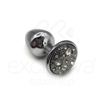 Foto 19 do produto Plug Anal ''P'' em Metal com Formato Cônico e Detalhes de Joias Cravejado - Hard | 5,4 x 2,6 cm | Disponível em 6 Cores