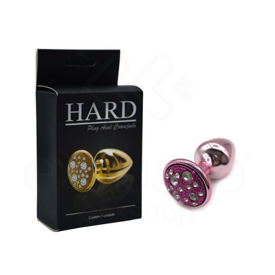Foto 13 do produto Plug Anal ''P'' em Metal com Formato Cônico e Detalhes de Joias Cravejado - Hard | 5,4 x 2,6 cm | Disponível em 6 Cores
