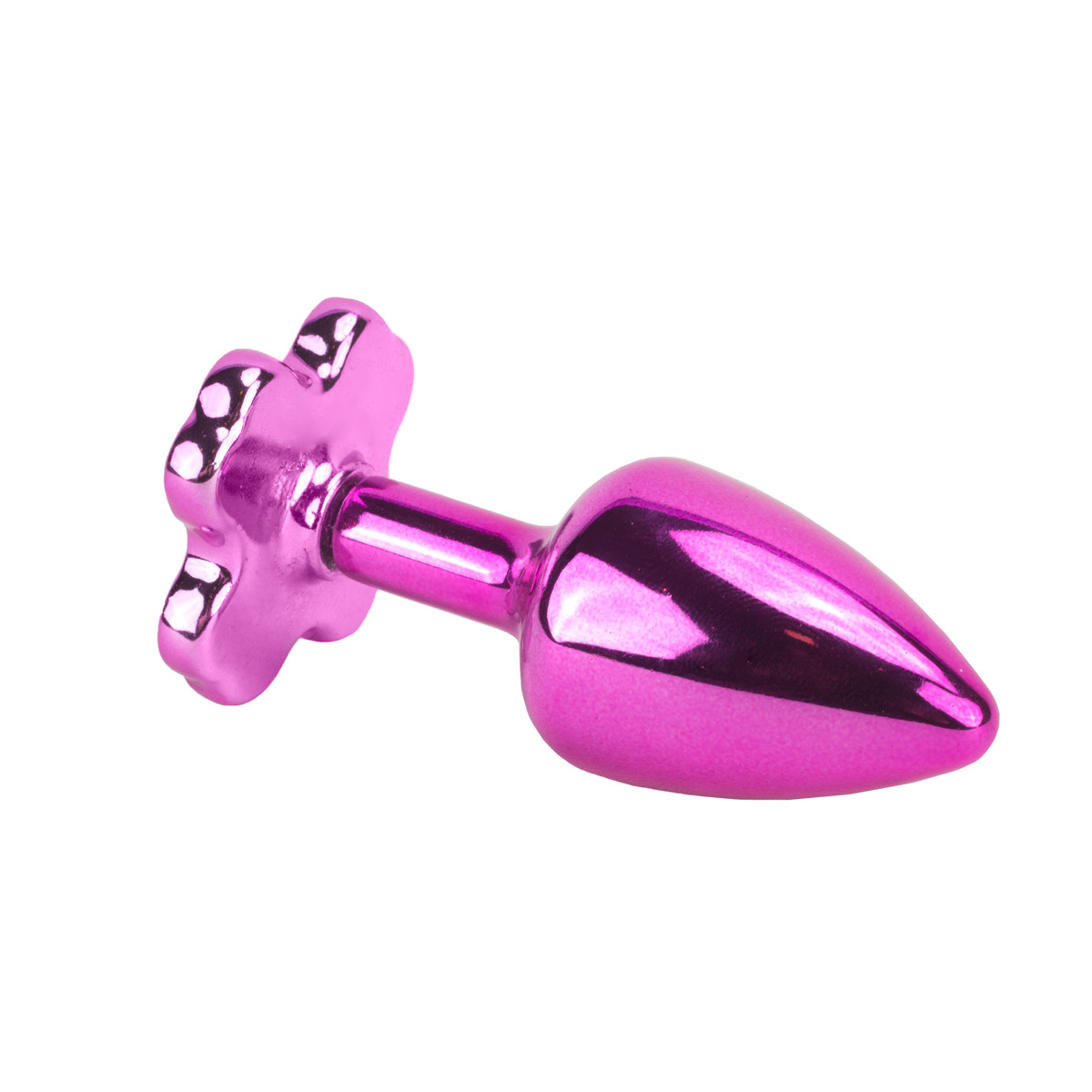 Plug Anal "P" em Metal com Joias na Base em Formato de Trevo - Hard | 6 x 2,6 cm | Disponível em 5 Cores - 17