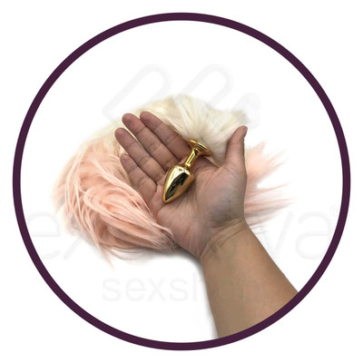 Plug Anal com Rabo de Raposa Artificial - Hard - 54 cm | Disponível em 10 Cores