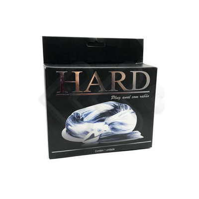 Foto 3 do produto Plug Anal com Rabo de Raposa Artificial - Hard - 54 cm | Cor: Dourado com Degrade Bege