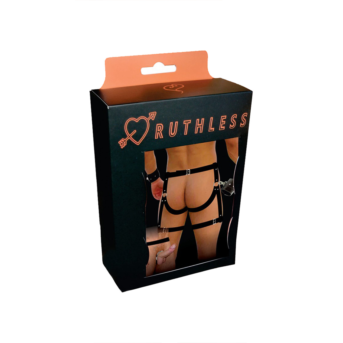 Harness com Algemas e Argola Escrotal Macho Impiedoso - InNamorata Coleção Ruthless - 2
