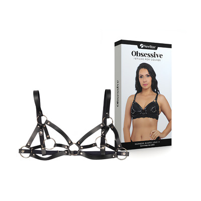 Harness Busto Love II com Tiras nos Seios - New Star Couros | Disponível em 2 Tamanhos