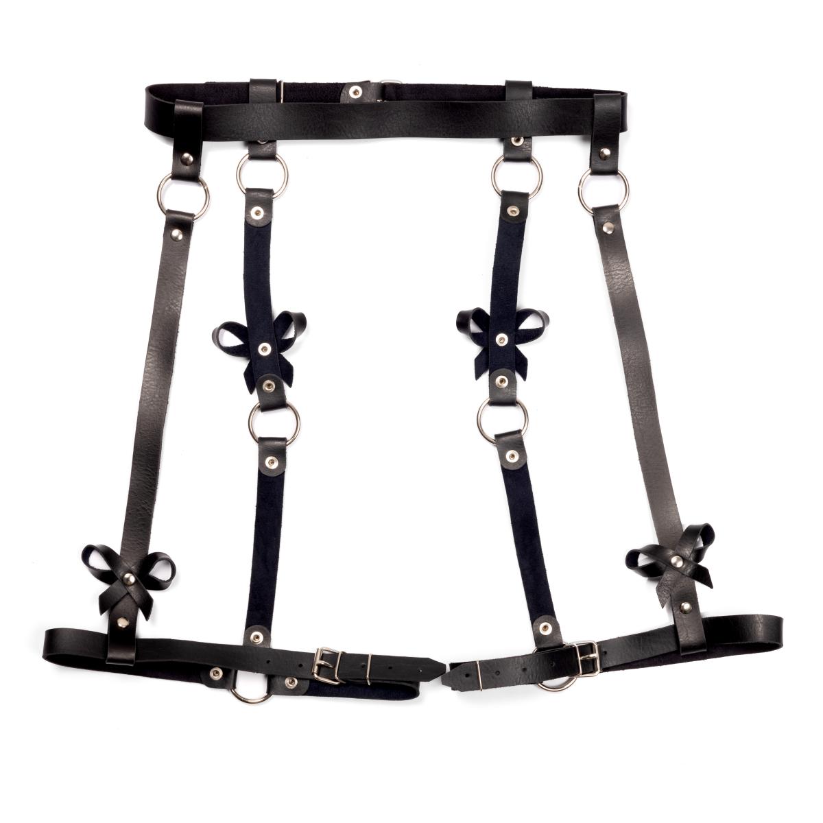 Harness para Cintura e Coxa com 4 Laços em Couro Montana e Fivelas de Ajuste - New Star Couros - 2