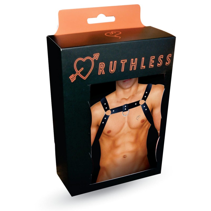 Harness em Couro Ecológico com Fivelas Ajustáveis - InNamorata Ruthless Colete Gladiador | Tamanho Único - 2