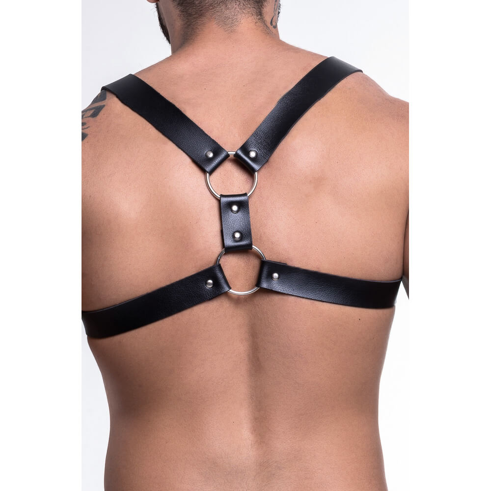 Harness em Couro Sintético com Fivelas - Steves Designer | Disponível em 3 Cores - 6