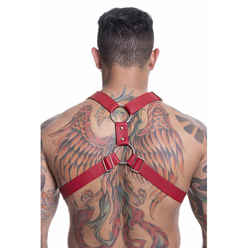 Harness em Couro Sintético com Fivelas - Steves Designer | Disponível em 3 Cores - 4