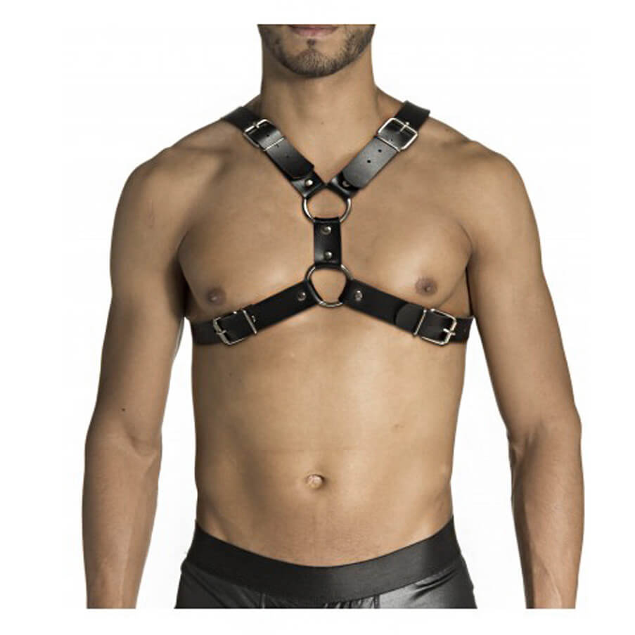 Harness em Couro Sintético com Fivelas - Steves Designer | Disponível em 3 Cores - 5