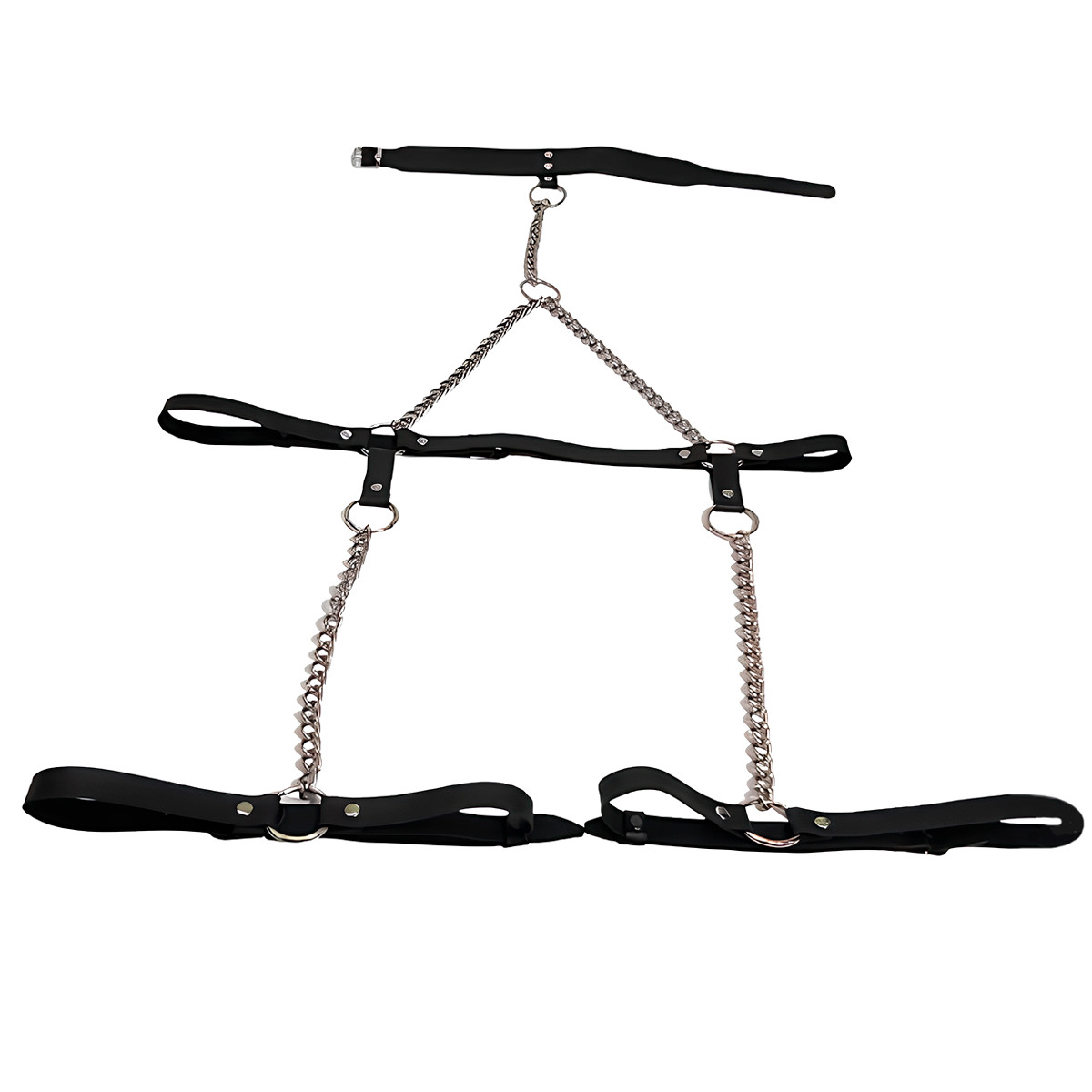 Harness Dominic em Couro Sintético - Exclusiva Linha Sado | Tamanho Único - 2