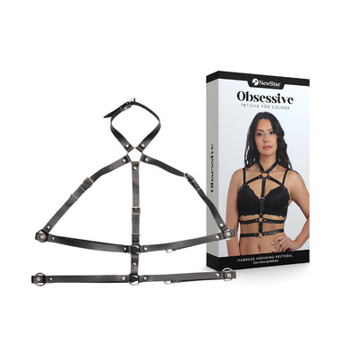 Harness Feminino Peitoral em Couro Montana - Tamanho Único | New Star Couros