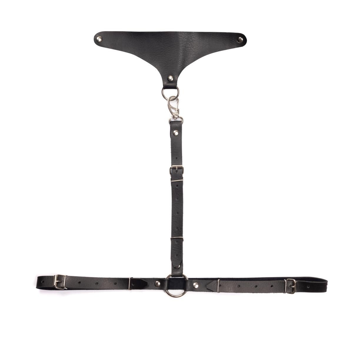Harness Gargantilha em Couro Montana com Rebites e Argolas - New Star Couros | Tamanho Único - 2