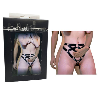 Harness StrapOn Gladiadora em Couro Ecológico - InNamorata Sex Night
