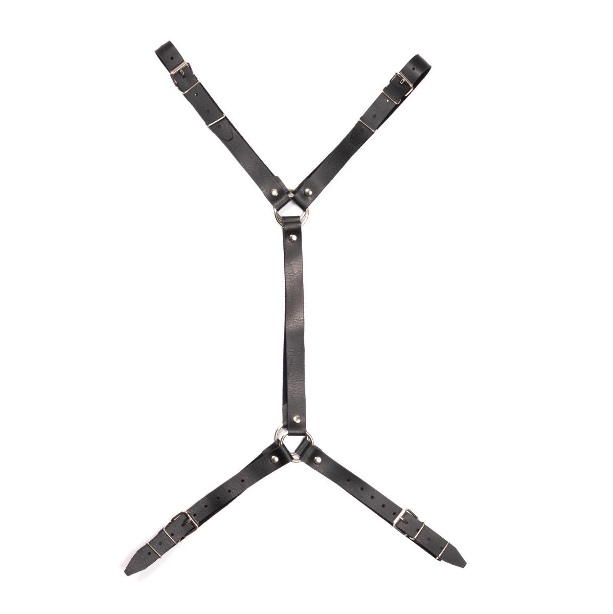 Harness Glamour de Tiras Finas com Argolas e Fivelas Niqueladas de Regulagem - New Star Couros - 2