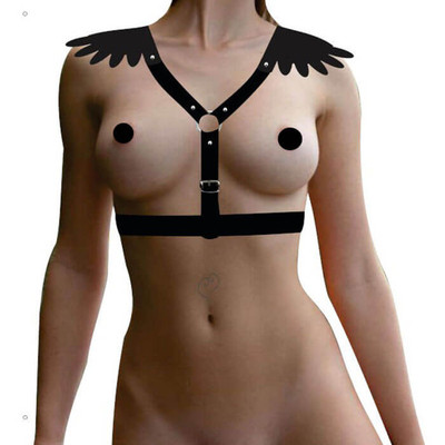 Harness Top General com Asas em Couro Ecológico - InNamorata Sex Night | Tamanho Único