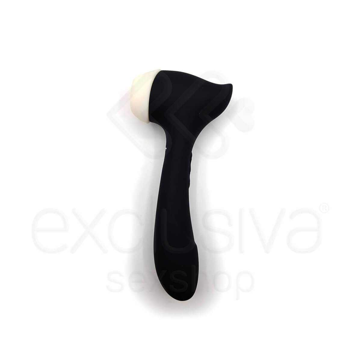 Having Fun, Coming Soon - Vibrador Estimulador de Ponto G ou de Clítoris Recarregável em Silicone com 7 Modos de Vibrações e 3 Intensidades de Sucções - 19 x 3,6 cm | Cor: Preto - 2