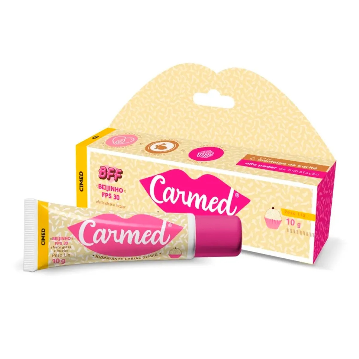 Hidratante Labial Diário com Efeito Gloss - Carmed BFF | 10g | Disponível em 2 Aromas - 2