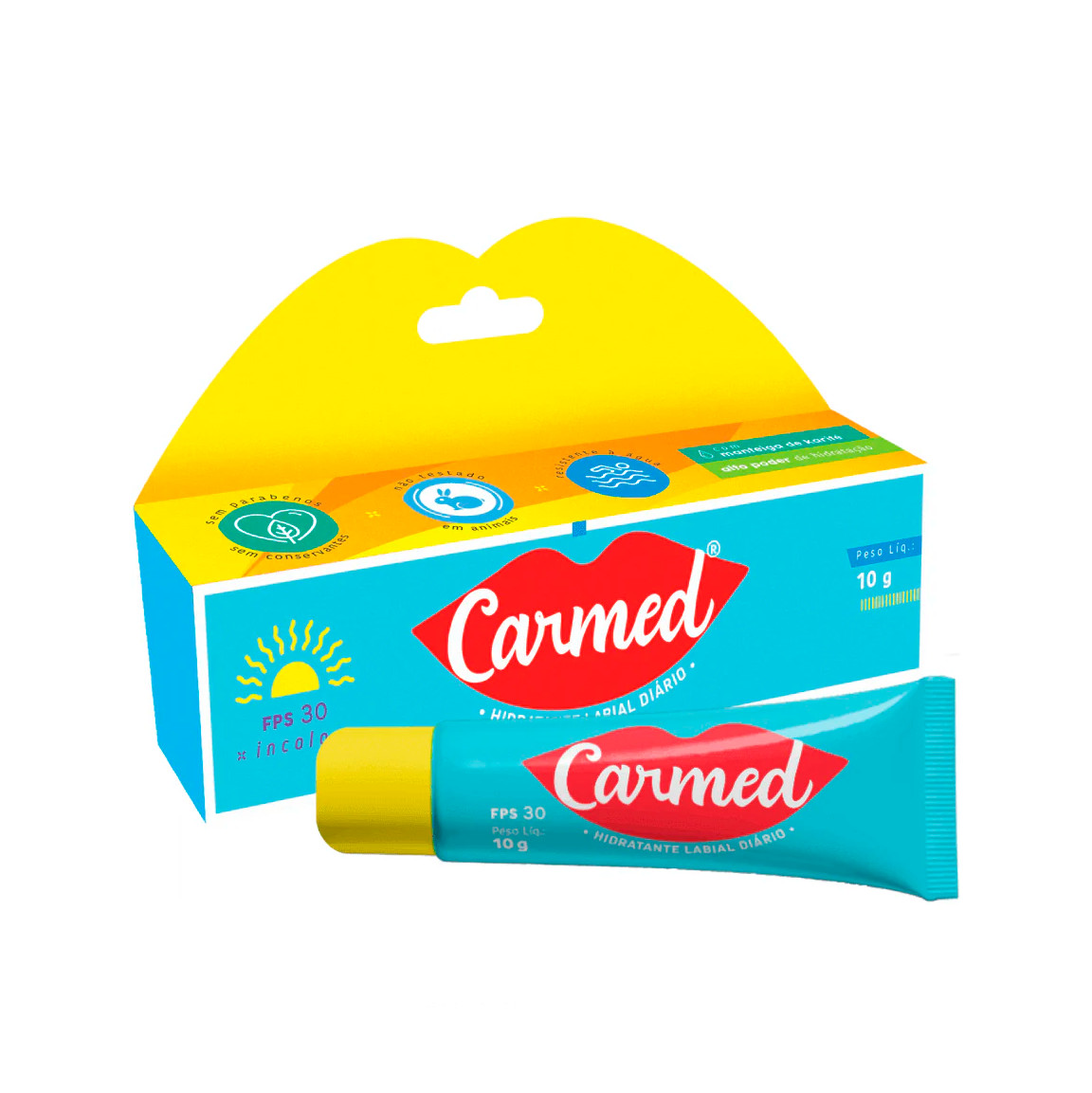 Hidratante Labial Diário com Proteção Solar 30 - Cimed Carmed | 10g | Disponível em 2 Sabores - 3