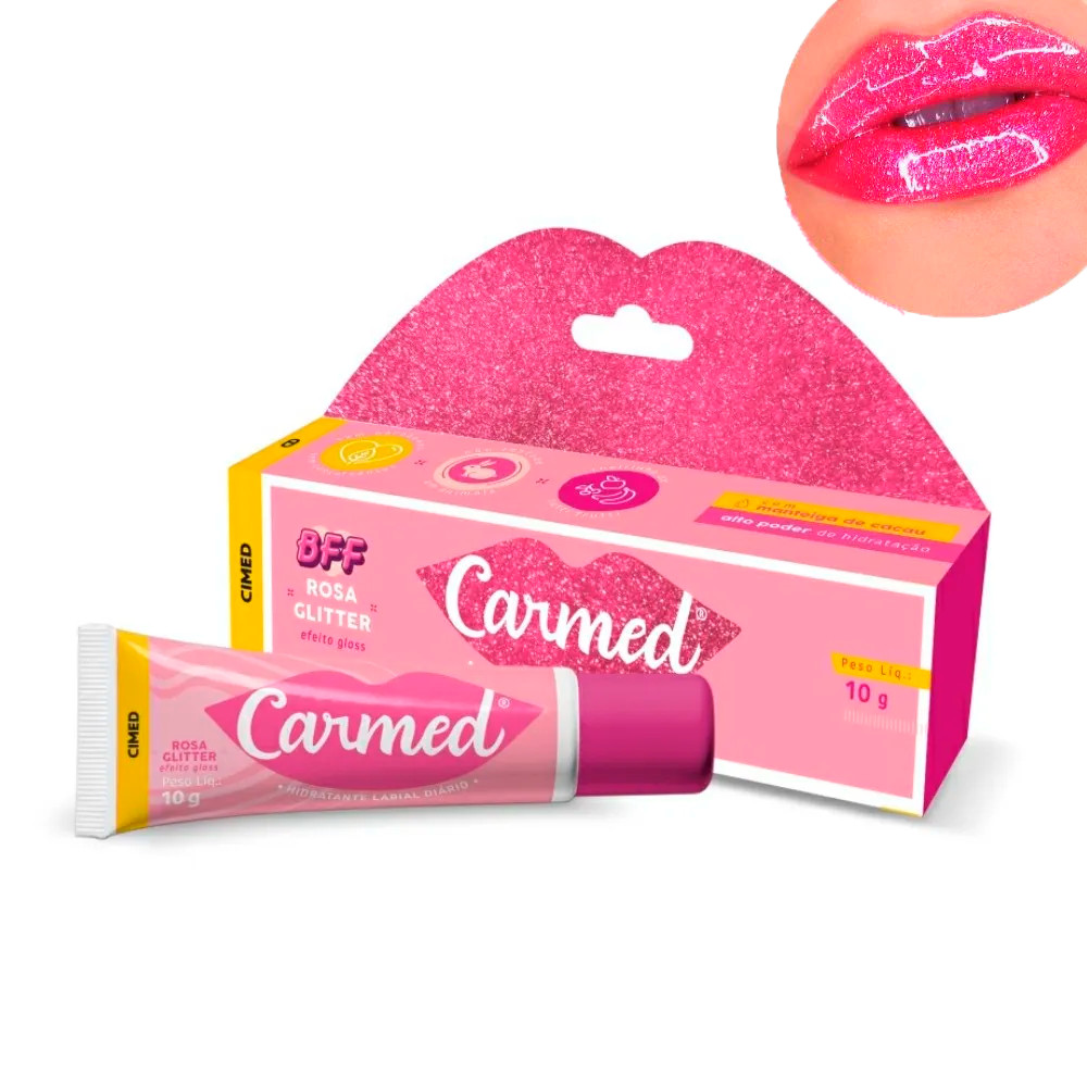 Hidratante Labial Diário com Efeito Gloss - Carmed BFF | 10g | Disponível em 2 Aromas - 3