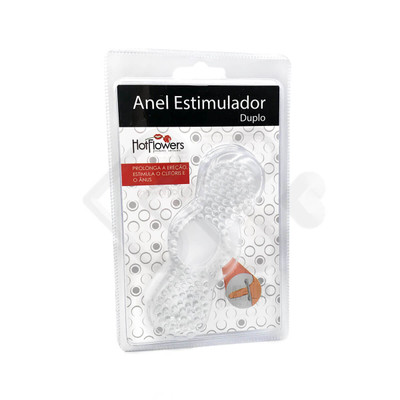 Anel Peniano Duplo com Cerdas Estimuladoras | Hot Flowers