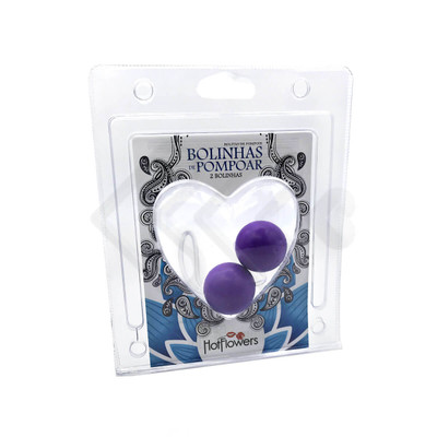 Foto 3 do produto Colar Tailandês com 2 Bolas para Pompoarismo - Hot Flowers | Disponível em 2 Cores