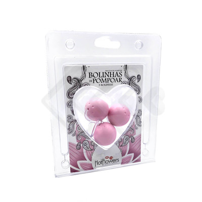 Colar Tailandês com 3 Bolas para Pompoarismo - Hot Flowers | Disponível em 2 Cores