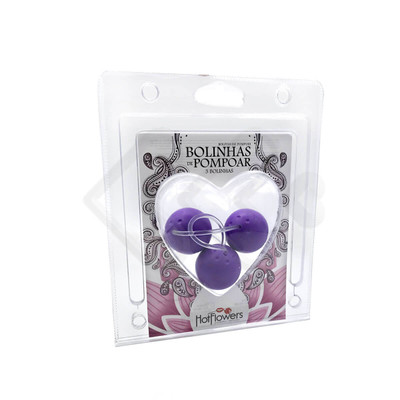 Foto 2 do produto Colar Tailandês com 3 Bolas para Pompoarismo - Hot Flowers | Disponível em 2 Cores