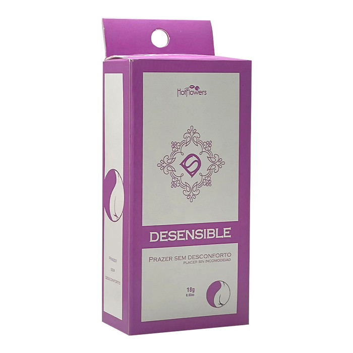 Gel Dessensibilizante para Sexo Anal a Base D'Água - Hot Flowers De'Sensible | 18g - 2