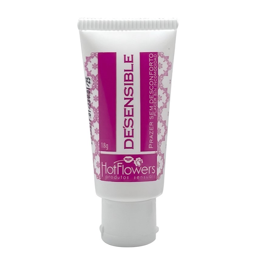 Gel Dessensibilizante para Sexo Anal a Base D'Água - Hot Flowers De'Sensible | 18g - 3