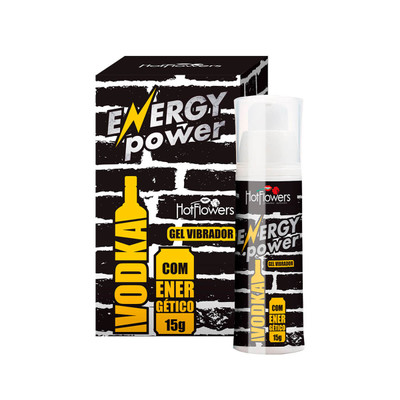 Gel Beijável com Efeito de Vibração no Sabor de Vodka com Energético - Hot Flowers Energy Power | 15g