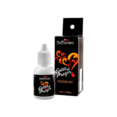 Foto 1 do produto Óleo Estimulante Feminino com Efeito de Aquecimento - Hot Flowers Gotas do Prazer | 15ml