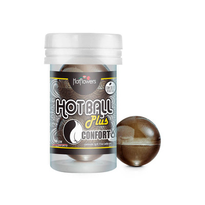 Bolinhas Explosivas que Inibem o Desconforto Durante o Sexo Anal - Hot Flowers Hot Ball Plus Conforto | 2 Unidades