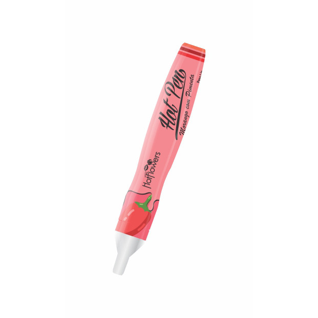 Caneta Comestível para Preliminar e Sexo Oral - Hot Flowers Hot Pen - 35g | Disponível em 4 Sabores - 2