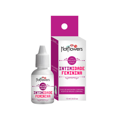 Excitante e Estimulante Feminino com Efeito de Aquecimento - Hot Flowers Intimidade Feminina | 15ml