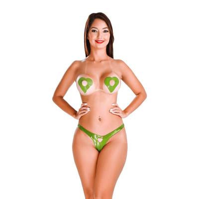 Foto 3 do produto Lingerie Comestível com 3 Peças - Hot Flowers Karamela | Disponível em 4 Sabores e 2 Tamanhos