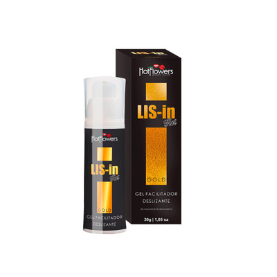 Gel Facilitador Deslizante para Sexo Anal - Hot Flowers LIS-In Hot Gold | 30g