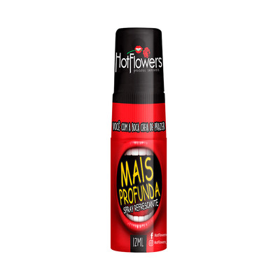 Spray Refrescante para o Sexo Oral - Hot Flowers Mais Profunda - 12ml