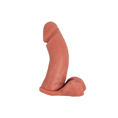 Prótese Peniana em Cyberskin Escroto, Glande e Vértebra - Hot Flowers | 17 x 4,5 cm
