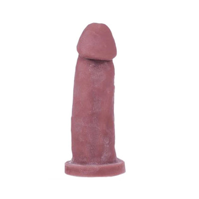 Prótese Peniana em Cyberskin com Vértebras e Base Achatada - Hot Flowers | 15,1 x 3,7 cm