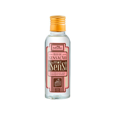 Óleo de Coco para Massagem com Aroma de Chocolate com Morango - Hot Flowers Sens - 120ml